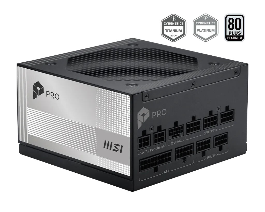 MSI PRO A850PL PCIE5 850W 80+ PLATINUM PSU