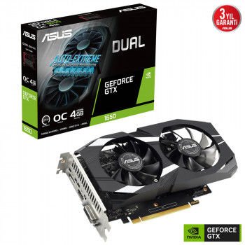 ASUS TUF-GTX1650-O4GD6-P-GAMING V2 EKRAN KARTI 4GB GDDR6 HDMI DP 128BIT
