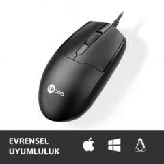 LENOVO LECOO MS101 MOUSE SİYAH USB KABLOLU