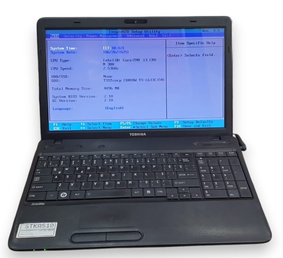 2.EL TOSHIBA OUTLET INTEL i3 1. NESİL / 4 GB RAM / 128GB SSD