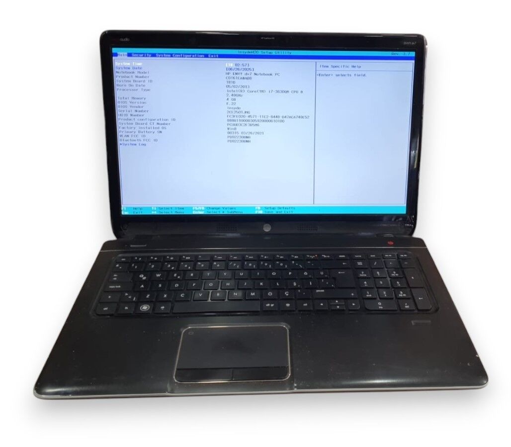 2. EL HP ENVY DV7 INTEL i7-3630QM / 8GB RAM / 256GB SSD/ WINDOWS