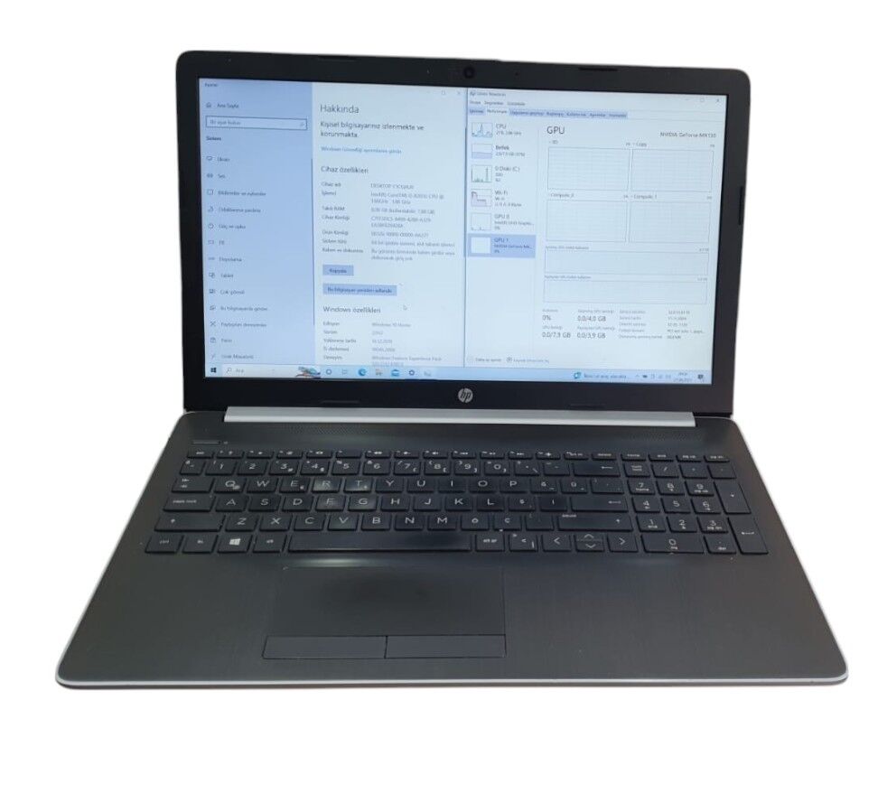 2. EL HP 15- DA1055NT  INTEL i5-8265U / 8GB / 256GB SSD / M130 4 GB EKRAN KARTI