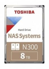 8TB TOSHIBA N300 NAS DİSK 7200RPM SATA3 NAS 256MB HDWG480UZSVA
