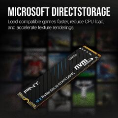 PNY CS2150 2TB SSD DİSK 10200/8500 NVMe PCIe Gen5x4 M.2 SSD (M280CS2150-2TB-TB)