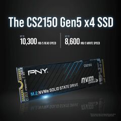 PNY CS2150 2TB SSD DİSK 10200/8500 NVMe PCIe Gen5x4 M.2 SSD (M280CS2150-2TB-TB)