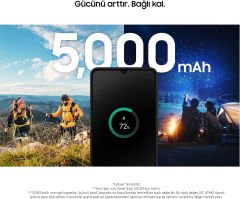 SAMSUNG GALAXY A06 128GB 4GB RAM MAVI CEP TELEFONU
