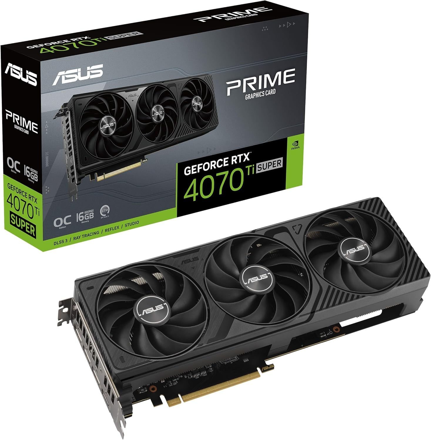 ASUS PRIME-RTX4070TIS-O16G 16GB EKRAN KARTI GDDR6X 256BIT