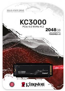 2TB KINGSTON KC3000 SSD DİSK M.2 NVMe PCIe 4.0 SKC3000D/2048G 7000/7000MB/s
