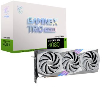 MSI RTX4080 16GB GAMING X TRIO WHITE EKRAN KARTI GDDR6X HDMI DP 256BIT