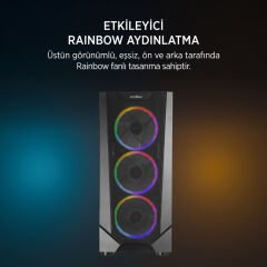 JAMES DONKEY HELIX H800 4XRBW ATX 550W GAMING KASA