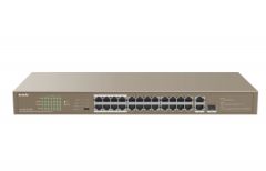 TENDA TEF1126P-24-250W 24PORT SWITCH 10/100 YÖNETİLEMEZ POE