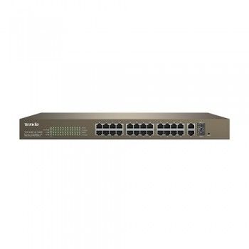 TENDA TEF1226P 24 PORT 10/100 24 PORT POE WEB YÖNETİLEBİLİR SWITCH 2GE+2SFP (410W)