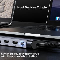 UNITEK UHUB15+ USB-C 4K BAGLANTI ISTASYONU (D1106AGY01)
