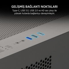 James Donkey Stark S700 3xARGB Temperli Cam 650W 80+ Bronze mATX Siyah Gaming (Oyuncu) Kasa