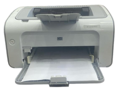 2. EL HP LASERJET  P1102 SİYAH/BEYAZ LAZER YAZICI EV/OFİS KULLANIM (Kağıt desteği çatlak)