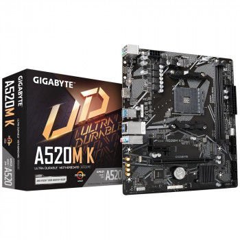 GIGABYTE A520M K ANAKART DDR4 5100(OC) HDMI M.2 mATX AM4