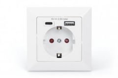 DIGITUS DA-70615 USB ŞARJ CİHAZLI PRİZ