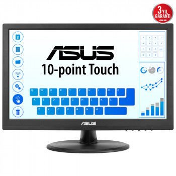 15.6 ASUS VT168HR MONİTÖR TN HD 5MS 60HZ HDMI VGA DOKUNMATİK