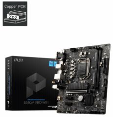 MSI B560M PRO WIFI DDR4 5066(OC)Mhz HDMI M.2 mATX 1200P