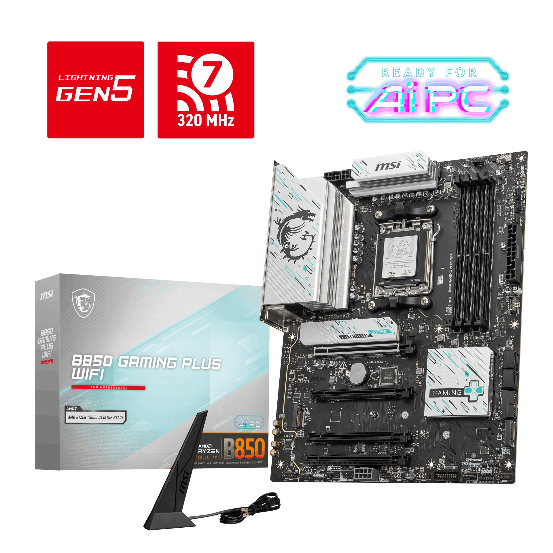MSI B850 GAMING PLUS WIFI DDR5 ANAKART